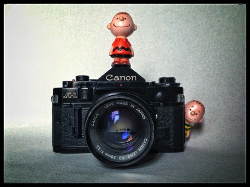 Charlie & Linus are very proud of their Canon A1. Charlie & Linus are very proud of their Canon A1.
